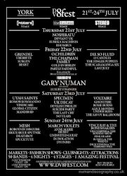 Gary Numan 2011 Venue Poster York